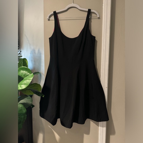 Betsy &Adam Black Taffeta Dress - Picture 3 of 10